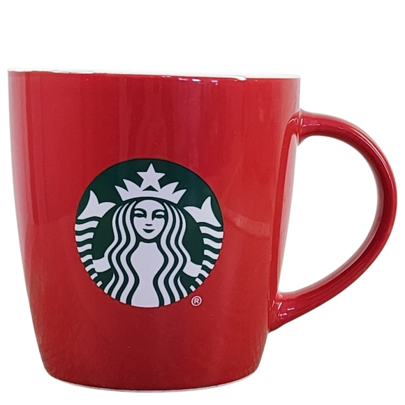 Starbucks Other - Starbucks 2020 Mermaid Logo Red & White Christmas Holiday 12 OZ Ceramic Mug